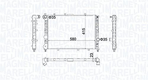 Magneti Marelli 350213100700 Kühler, Motorkühlung