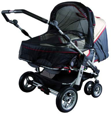 Sunnybaby 10363 Insektenschutznetz für Zwillings-Kinderwagen - Farbe: SCHWARZ