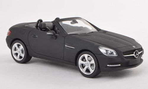Mercedes SLK-Klasse (R172), matt-schwarz , Modellauto, Fertigmodell, Schuco 1:43