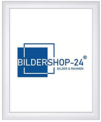 Bildershop-24 Puzzlerahmen Bilderrahmen Valencia 85X116cm Weiß (matt) für ca. 3000-5000 Teile