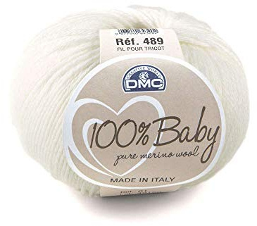 DMC - 100% Baby Wool, ideal ist für Baby-Strickwaren | 50 g, 225 m, 26 Farben