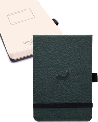 Dingbats* - Tierwelt Reporter Notizbuch A6 Blanko - Hardcover PU Leder Journal für Arbeit, Reisen - Elastischer Verschluss, Stifthalter, Lesezeiche