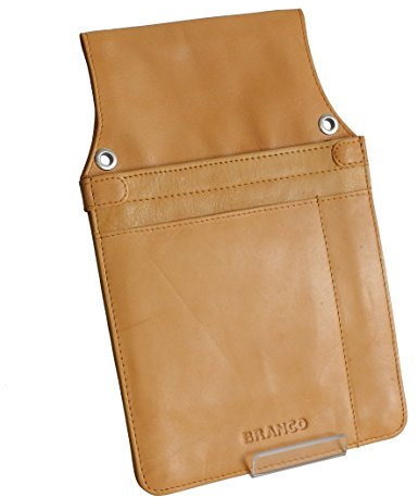Profi Holster von Branco - Gürteltasche Einstecktasche für Taxibörse Kellnergeldbörse Kellnerbörse Scheinbörse Geldbeutel (Tan Natur) - präsentiert von ZMOKA®