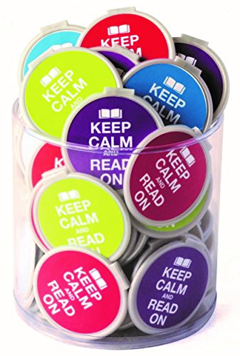 Lesezeichen, Aufschrift „Keep Calm and Read On“, 75 Stück