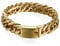 OIDEA Edelstahl Herren Armband Panzerarmband Gold, 15mm Breite Große Armreif Armschmuck Armkette Handgelenk mit Steckschließe, 22cm