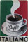 Blechschild gewölbt 20 x 30 cm für Espresso, Café, Bar, Italien, Kaffee, Kaffee, Italienisch, Kaffee, Italienisch, Geschenk