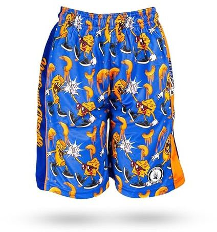 Flow Society Mac N Cheese Boys Lacrosse Shorts - Boys LAX - Lacrosse - Kids Athletic - Basketball - Hockey - Sports Blue