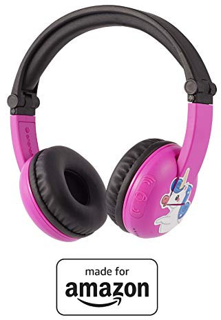 Made for Amazon, Bluetooth BuddyPhones | Play Time in Pink, ages 3–7