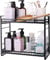 ZCCZ Organizador de baño de 2 Niveles, Estante Desmontable de pie para Almacenamiento, Soporte de cosméticos, Bandeja de tocador, Especias para Cocina, Organizador versátil y práctico para encimera