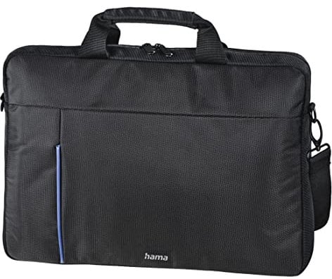 Hama Mixte Cap Sac pour Ordinateur Portable, Noir/Bleu, 15,6'' / 40 cm