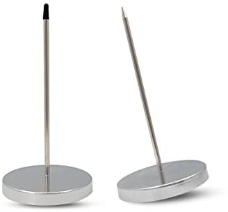 2 piezas de escritorio soporte de recibos Spike, billete de horquilla de billete, eje de cheque de restaurante, soporte de nota Spike