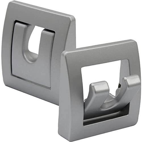 pro-Styling Patère porte-manteau double pliable pour caravane, camping-car, bateau, argenté