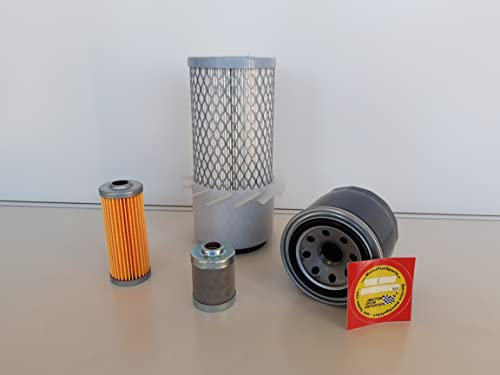 Set di filtri (piccolo) compatibile con Yanmar B 17 con motore 3TNE68 filtro olio, filtro aria, filtro carburante