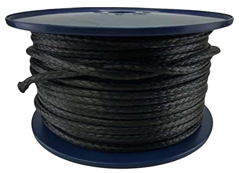 3mm Black Dyneema SK75 12 Strand High Strength Rope x 15 Metres - RopeServices UK