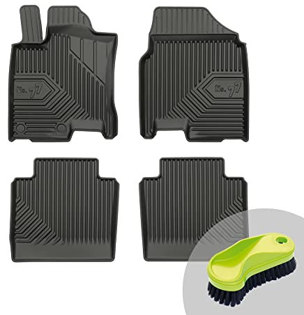 FROGUM No.77 Gummimatten Ganzjahresset von Auto Fußmatten Autofussmatten für Nissan Qashqai I +2 2008-2013 | Langlebiges TPE Material