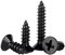 ORANXIN M5 x 50mm 20 Pcs Edelstahl 304 Schwarz verzinkt Kreuz Senkkopf Holzschrauben Selbstbohren Kleine Schrauben Flachkopf Selbstschneidende Schrauben