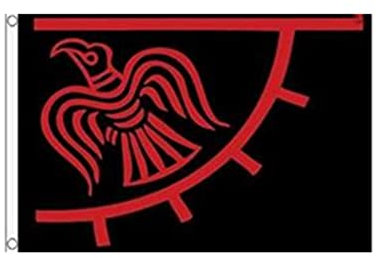 Stormflag Odin Flagge 3x5ft Flagge Gott Odin 90x150cm Polyester 90g mit Ösen mit Doppelnadel genäht.