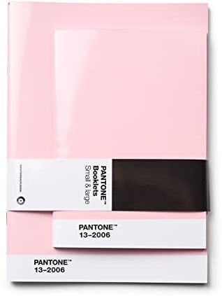 Copenhagen Design PANTONE Notizheft, unliniert, 2er-Set, je 40 Seiten, Light pink 13-2006