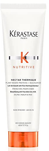 Kérastase Nutritive, Protector Térmico, Para Cabello seco, Protege del calor, acondiciona e hidrata, Con nutrientes esenciales, Nectar Thermique, 150 ml