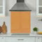 Premium 90 cm x 75 cm Orange Glass 6mm Kitchen Splashback Heat Resistant Toughened Polished Edges - Back Splash Back Coloured Hob Painted Tempered Splashback