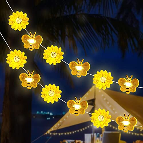 2 Stück Lichterkette Außen,3m 30 LEDs Solar Lichterkette Aussen,Wasserdicht LED Lichterkette Innen/Außen für Garten, Camping, Pavillon, Terrasse, Hochzeiten, Partys,Solar Außen Wetterfest