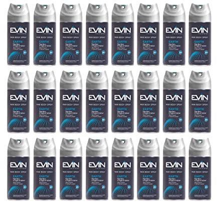 EVIN HOMME | 24 Herren-Lufterfrischer, schwarzer Pfeffer und Vetiver-Blätter, Lebensdauer 24 Stunden, 150 ml