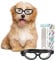 Kleine Hundebrille Hunde Hundebrille Einstellbar Sonnenbrille für Kleine Hunde für UV-Schutz Schneesicher Winddicht Sonnenbrille mit flexiblen Riemen für Welpen ， Katzen （Transparente Farbe