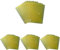EXXO by HFP 90153 Dokumententaschen A4 quer mit Klettverschluss Trans. gelb-pack von 10, 335 mm x 240 mm (Packung mit 4)