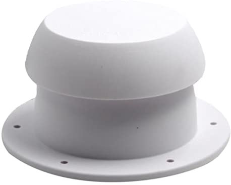ALAIAS Lüftungskappe, Hitzebeständigkeit, RV-Teile, Oben montiertes Zubehör, Auslass, Auspuff, Pilzkopfform, Korrosionsschutz, Kombi (Color : White, Size : 1 UK)