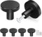 Misuyue 4pc Black Drawer Knobs, Cupboard Handles Knobs Black Round, Cabinet Knob Made of Stainless, 30mm Small Door Knob for Wardrobes, Kitchen, Furniture