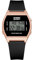 JewelryWe Digitaluhr Herren Gummi Tonneau: 12/24H 30M wasserdichte Elektronische Digital Armbanduhr Schwarz Kautschuk Band Multifunktional Sport Uhr mit Kalender Wecker Stoppuhr LED-Beleuchtung