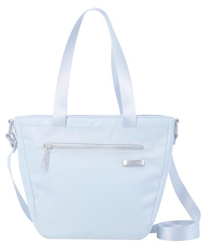 TOTTO - Bolsa Térmica Porta Alimentos 8 L, Modelo Pasiflora, Medidas 27 x 22.5 x 12.5 cm, Bolsa Comida Trabajo, Bolsillo Delantero con Cremallera, Asa para Hombro, Correa Removible, Color Halogen Blue