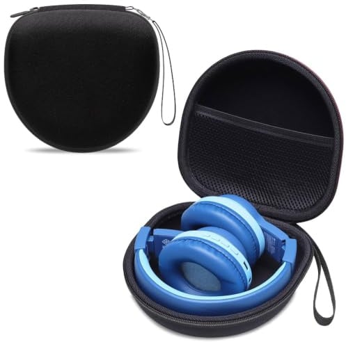 XANAD Tasche für Universal Klappbare Kopfhörer Kinder (Schwarz) | Kompatibel mit JBL Junior 470NC 320BT, iClever, POGS, EarFun, JoySpark, Marshall Major V, DOQAUS, UGREEN, PowerLocus