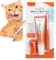 Pet Dental Care Set - Dog & Cat Toothbrush and Toothpaste, Finger Toothbrush, Teeth Cleaning Products, Dental Kit Against Bad Breath (Beef Flavor)