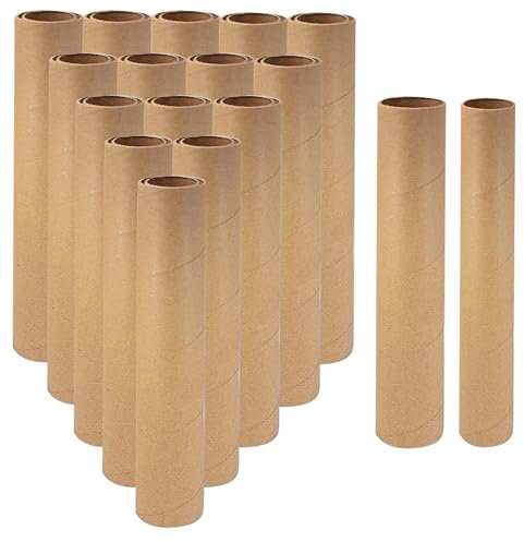 30 Stück Runde Papprollen 30x4cm und 30x3cm Kartonröhren Bastelröhren Papierrollen Kreative DIY Bastelrollen Papprohr Rolle für Kinder, Klassenzimmer und Kunstprojekte