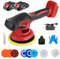 ONEVAN Lucidatrice a batteria per auto, 20 V, 150 mm, lucidatrice eccentrica, LCD, con 2 batterie da 2,0 Ah, 6 velocità variabile, lucidatrice senza fili, lucidatrice casuale orbita, 9 mm