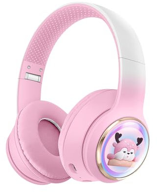 Auriculares inalámbricos Bluetooth 5.3 con micrófono JINLAKZ-56 (rosa)
