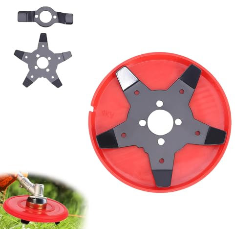 LUMOOM Herramienta para Eliminar Malas Hierbas, Accesorio para Cortar Maleza, Cabezal De Alambre De Acero para CortacéSped, Cabezal Universal para Recortar Arbustos De JardíN (Rosa)