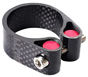 Ymnilian Sattelklemme,Schnellspanner Sattelstütze Carbon Road Fahrrad Sattelstütze Klemme Mountainbikesitz Postklemme Röhrchen Clip Fahrradteile schwarz 31,8mm 30,8 mm 30,9 m 34,9 mm(27.2mm)