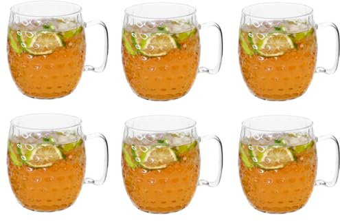 Cosy & Trendy Bicchieri da cocktail Moscow Mule trasparenti, 450 ml, 6 pezzi