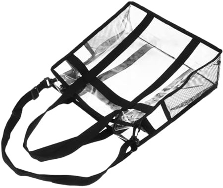 KOMBIUDA Vinili Trasparente con Tracolla Custodia Unisex per Dischi Pratico e Leggero per Vinyl