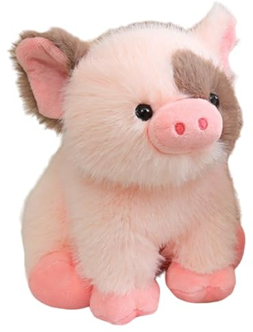 Kuschelige Schweinchen-Plüschtier-Plüschpuppe, entzückendes gefülltes rosa Schweinchen-Plüschtier, süßes Ferkel-Plüsch-Umarmungskissen für Kinder Valentinstagsgeschenk, Kinderzimmerdekoration