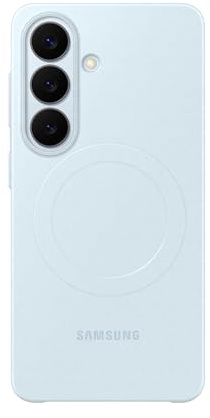 Samsung Slim Magnet Smartphone Case EF-SS942, schlanke Hülle für das Galaxy S26, Handy-Hülle mit Magnetring zur Anbringung von Zubehör, Silikon, Schutz Case, stoßfest, dünn und griffig, Light Blue