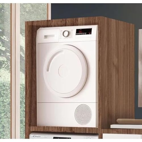 Bissolo Casa Mobile Lavanderia a Giorno per Lavatrice o Asciugatrice, Noce, 78,5 x 65 x 91 cm, Laminato, Sovrapponibile