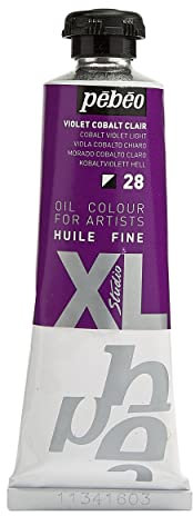 Pébéo - Huile Fine XL 37 ml - Peinture à l’Huile Violet Cobalt Clair – Peinture à l’Huile Pébéo - Violet Cobalt Clair 37 ml