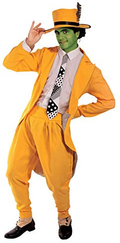 Orion Costumes Mens Manic Superhero Suit Disguise Halloween Film Fancy Dress, White, XL