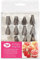 Tala 16 Piece Icing Set with 14 Stainless Steel Nozzles, 26cm Icing Bag and a Coupler. Perfect for al Styles of Icing and Great for Piping Food