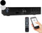 Auna Amplificador Audio Equipo de Musica para Casa, Amplificador HiFi y AV, Control de Bajos y Agudos y Entrada AUX, Amplificadores de Sonido Subwoofer, 1 Canal de Audio y Altavoz con Mando
