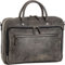 Leonhard Heyden Leder Aktentasche Laptoptasche Messenger Bag edel vintage grau-braun 5229