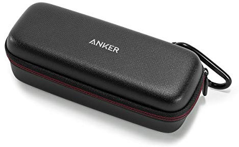 Anker SoundCore & SoundCore 2 Tragetasche Box Kunstleder Case, Premium Bluetooth Lautsprecher Speaker Schutztasche, Hülle Cover (Schwarz)